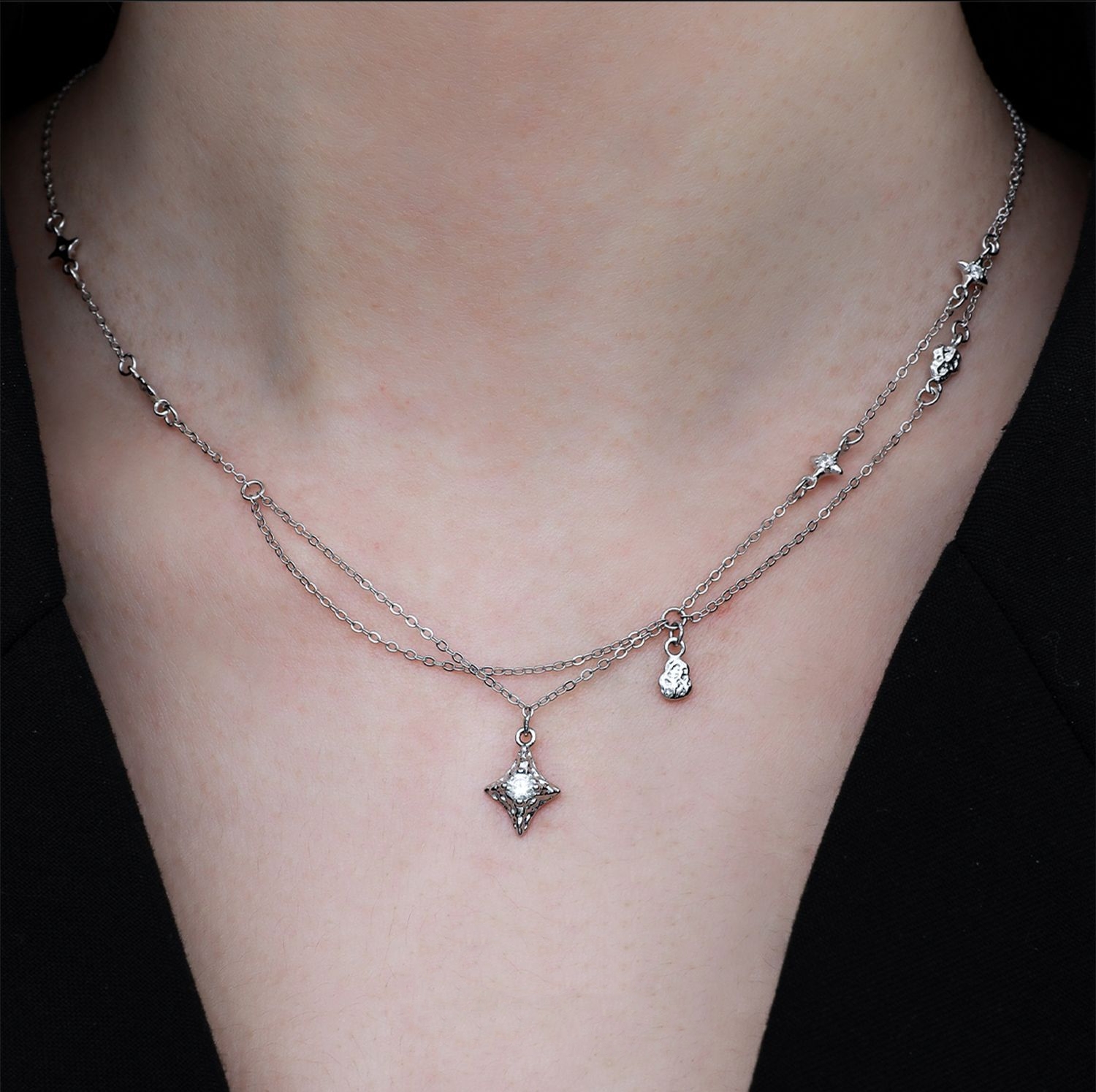 925 Sterling Silver Star Necklace | Jentle Jewelry
