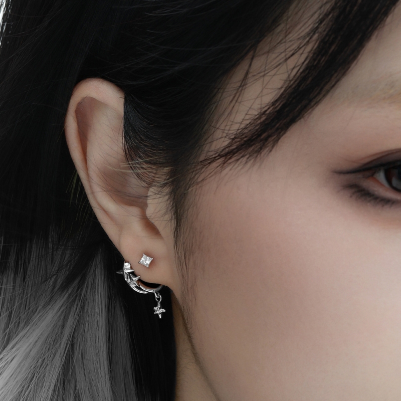 Sterling Silver Star Ear Studs | Jentle Jewelry