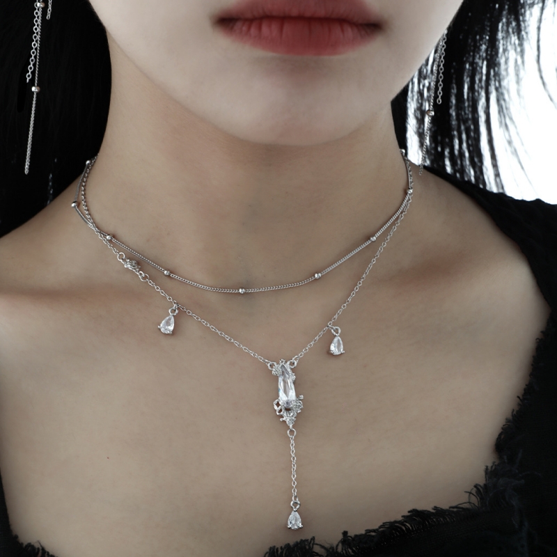 Sterling Silver Rose Necklace | Jentle Jewelry