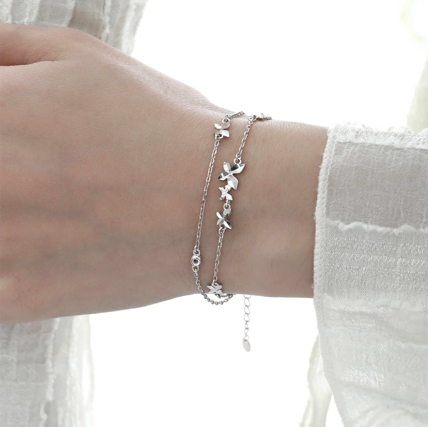 925 Sterling Silver Butterfly Bracelet | Jentle Jewelry