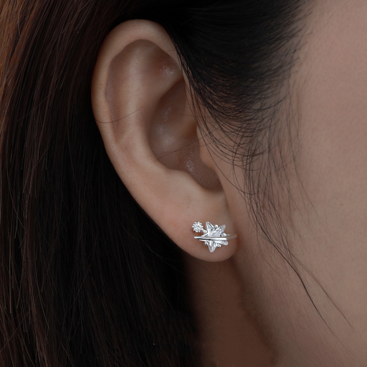 925 Sterling Silver Star Earrings | Jentle Jewelry