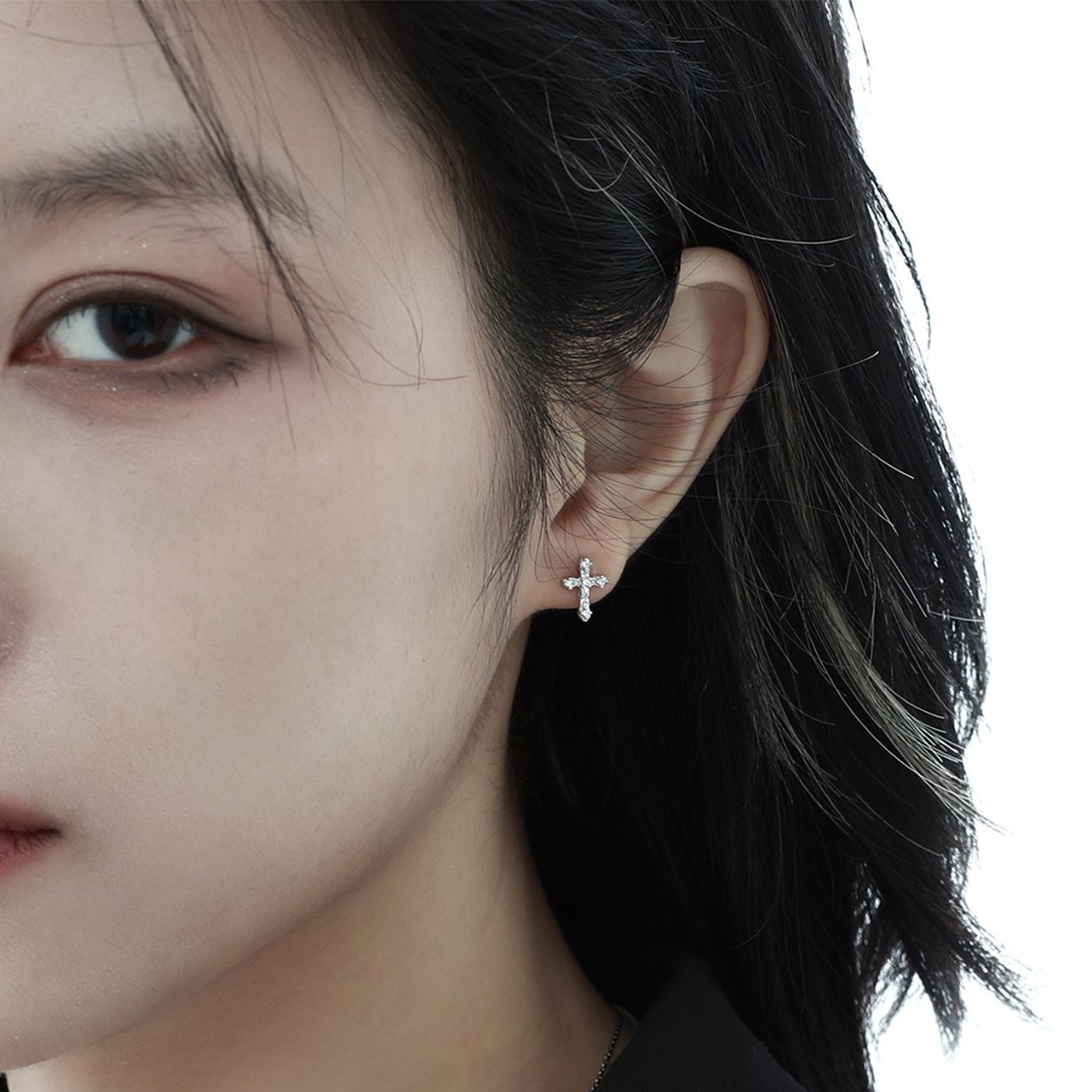 Sterling Silver Cross Earrings | Jentle Jewelry