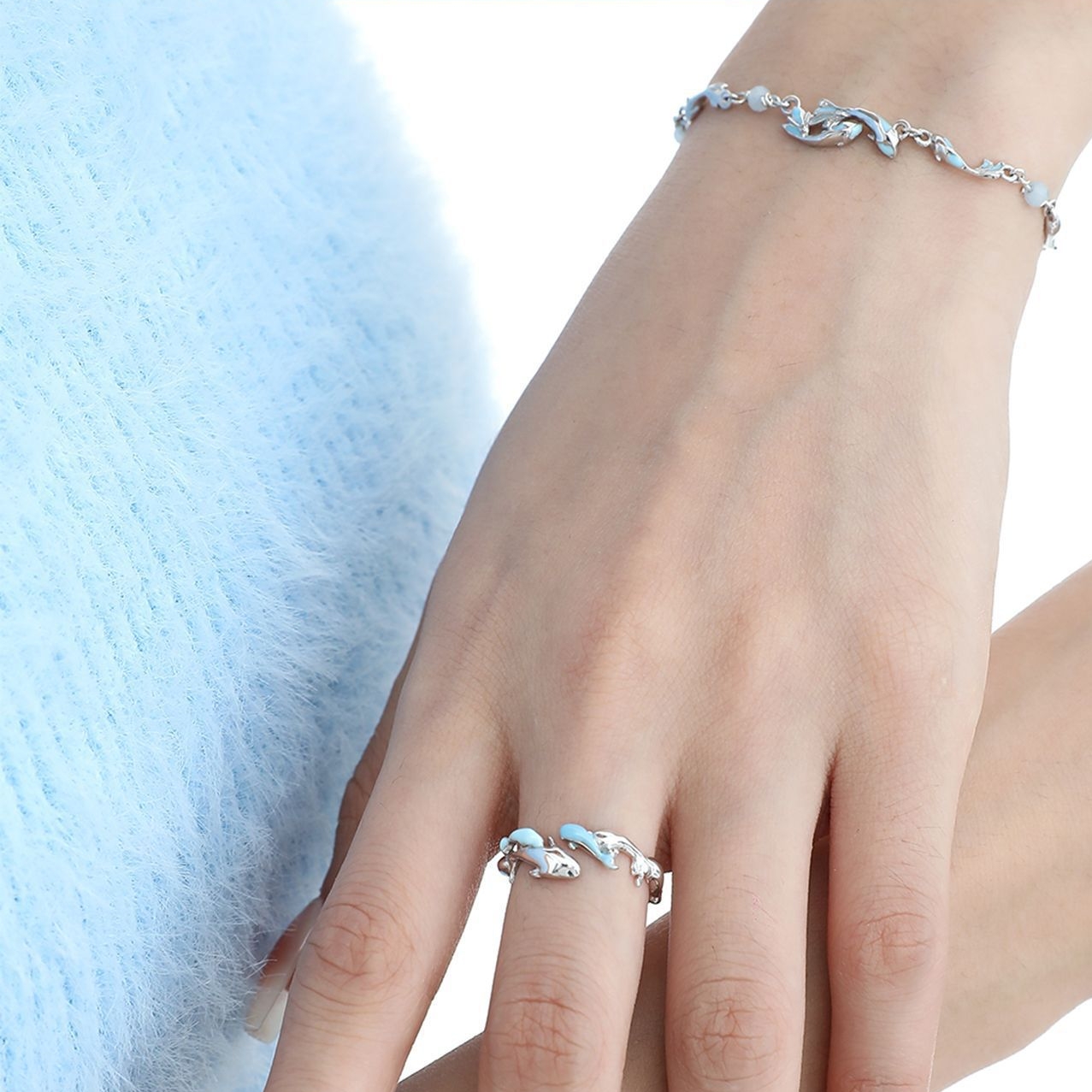 Everyday Sterling Silver Fish Ring For Women | Jentle Jewelry
