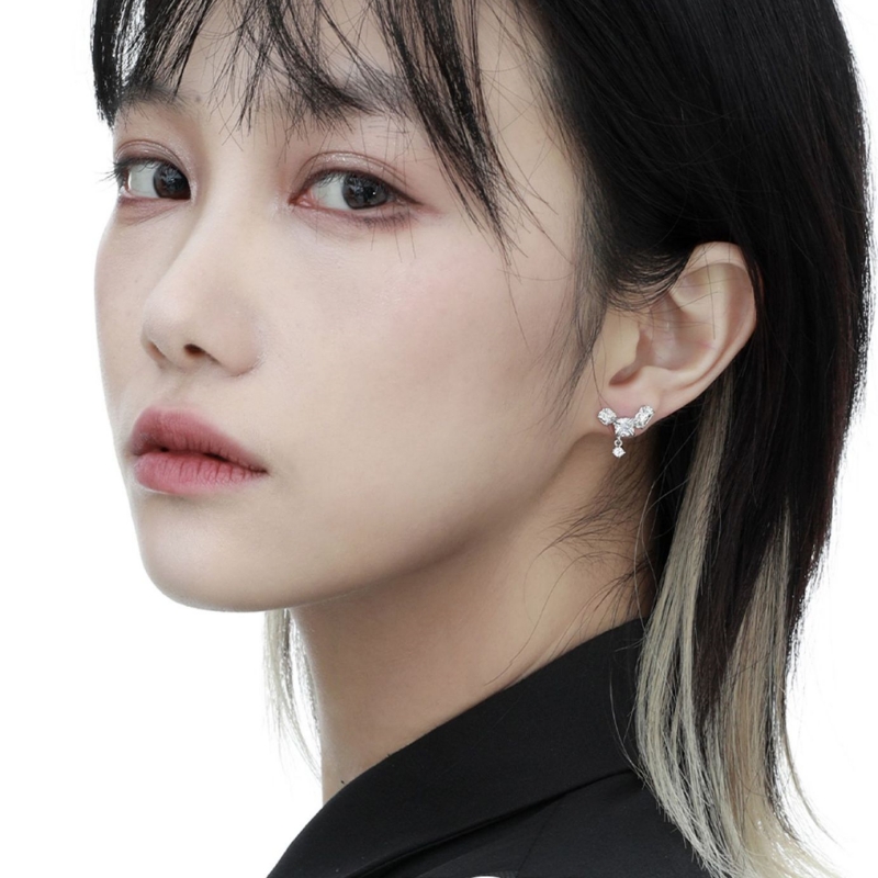 925 Sterling Silver White Earrings | Jentle Jewelry