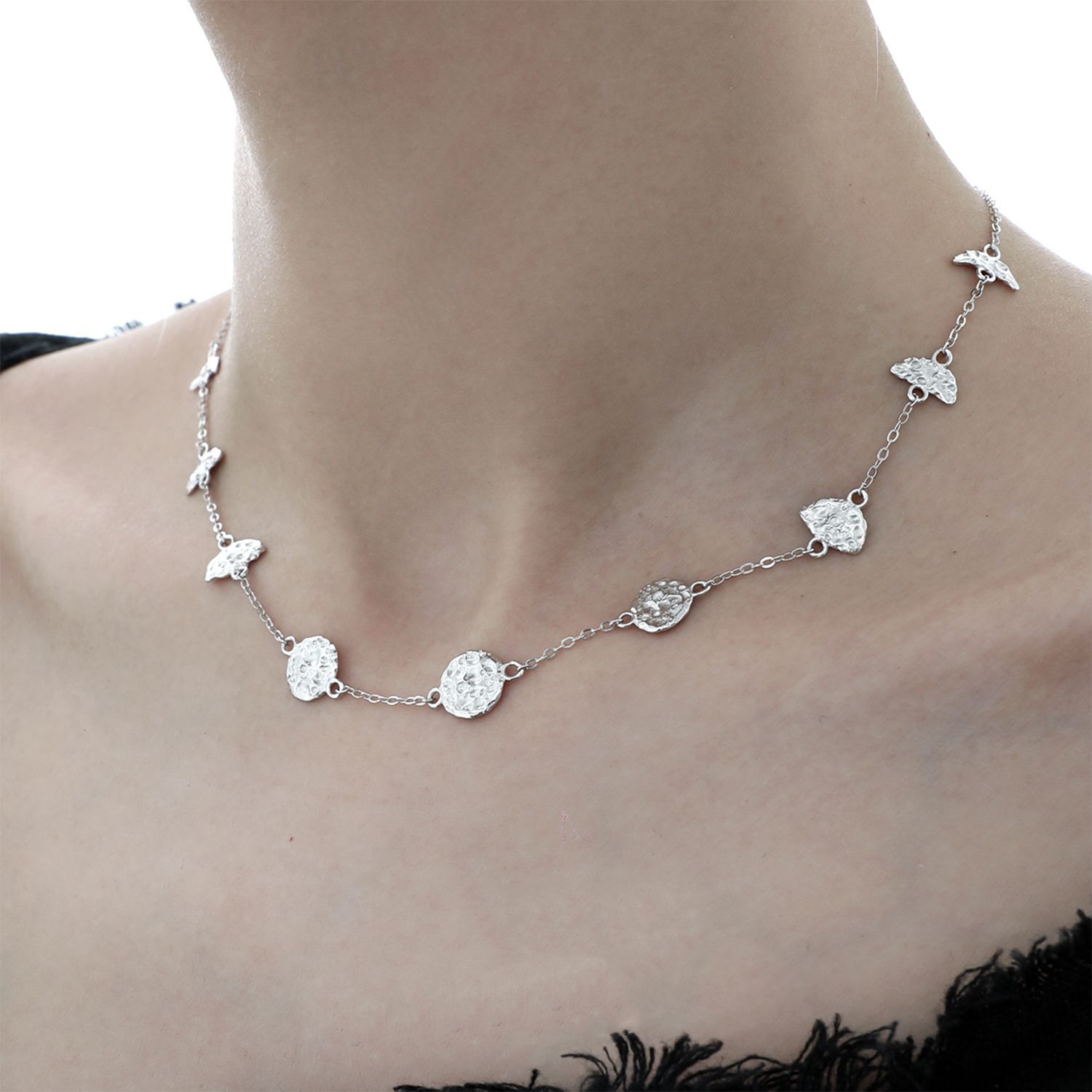 925 Sterling Silver Moon Necklace | Jentle Jewelry