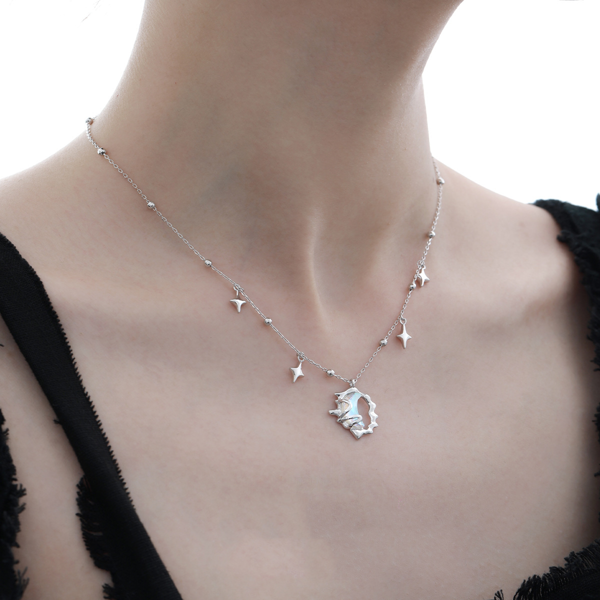 Star Silver Pendant Necklace | Jentle Jewelry
