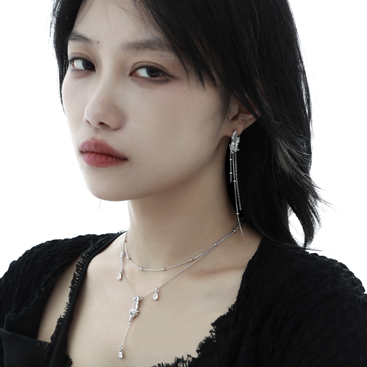 Sterling Silver Rose Necklace | Jentle Jewelry