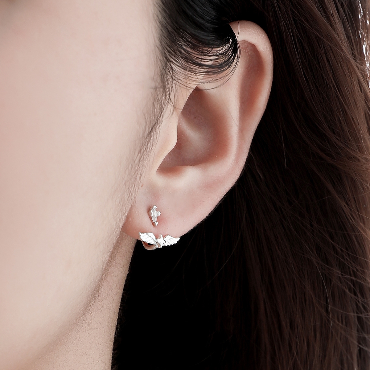 925 Sterling Silver Feather Earrings | Jentle Jewelry