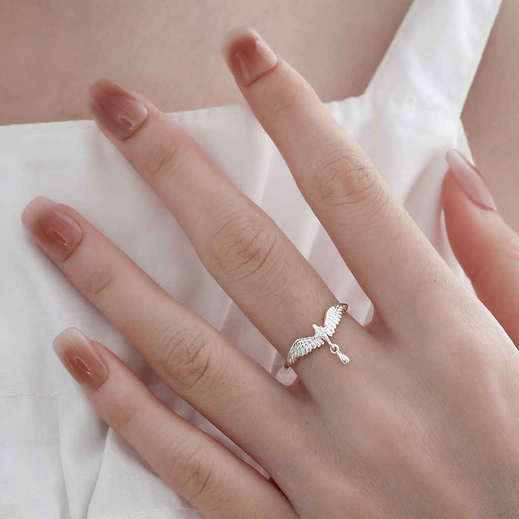 925 Sterling Silver Feather Ring | Jentle Jewelry