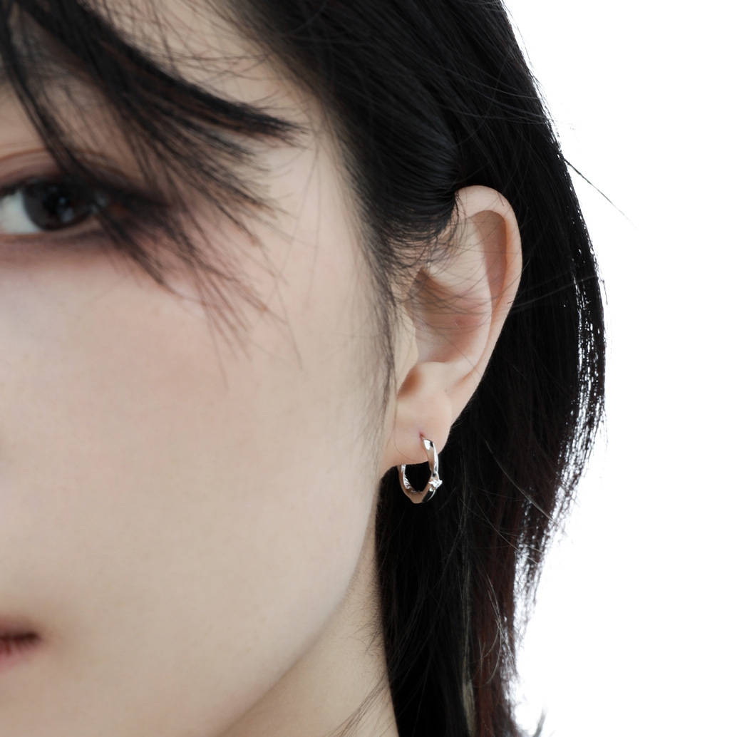 925 Sterling Silver Star Ear Hoops | Jentle Jewelry