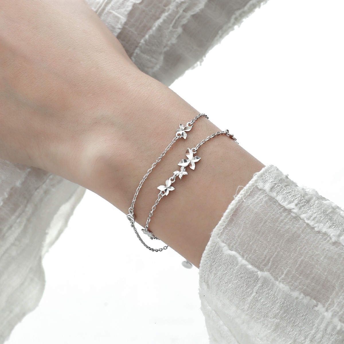 925 Sterling Silver Butterfly Bracelet | Jentle Jewelry