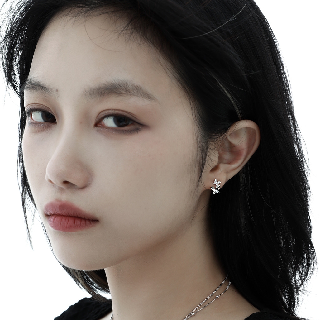 925 Sterling Silver Butterfly Earrings | Jentle Jewelry