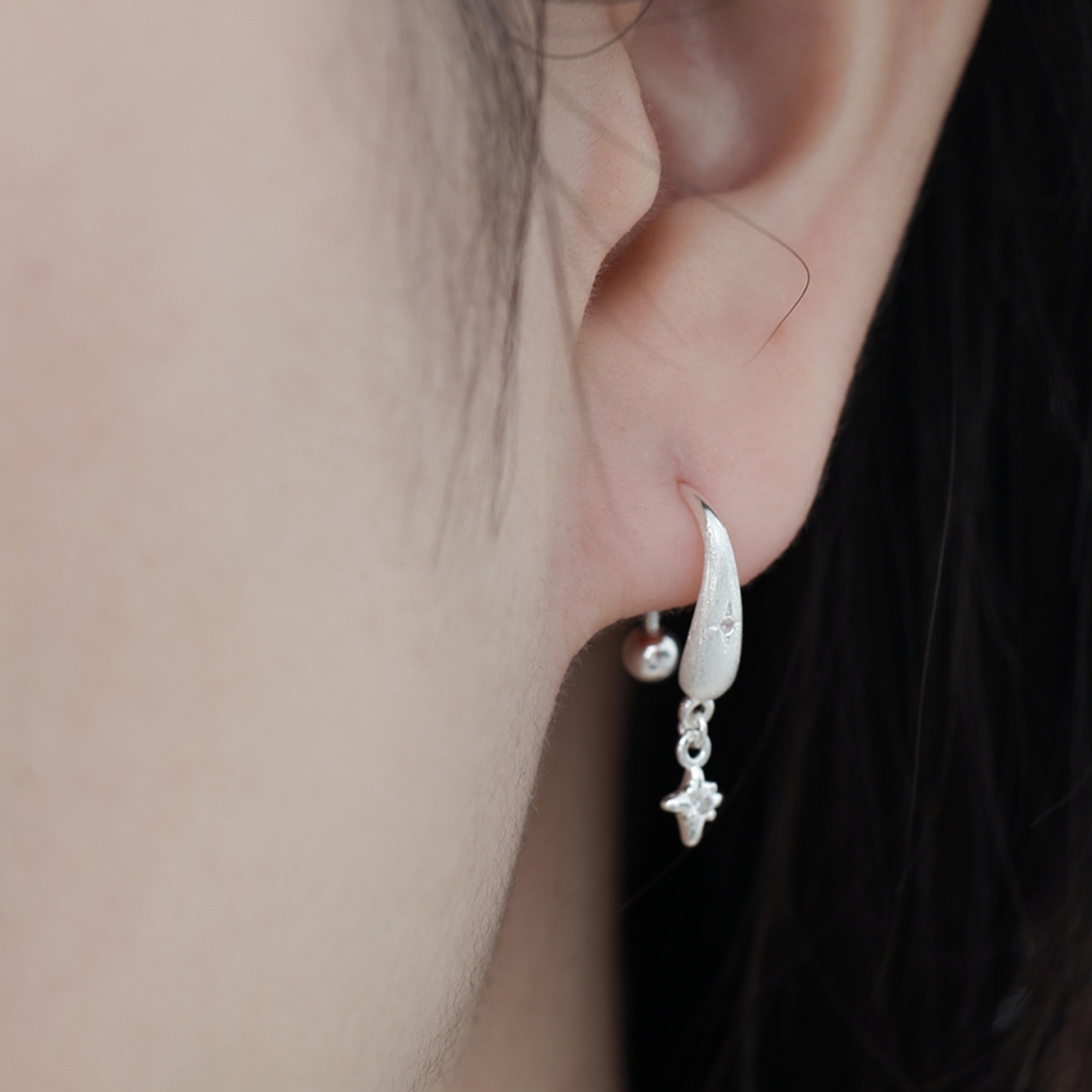 Silver Star Earrings | Jentle Jewelry
