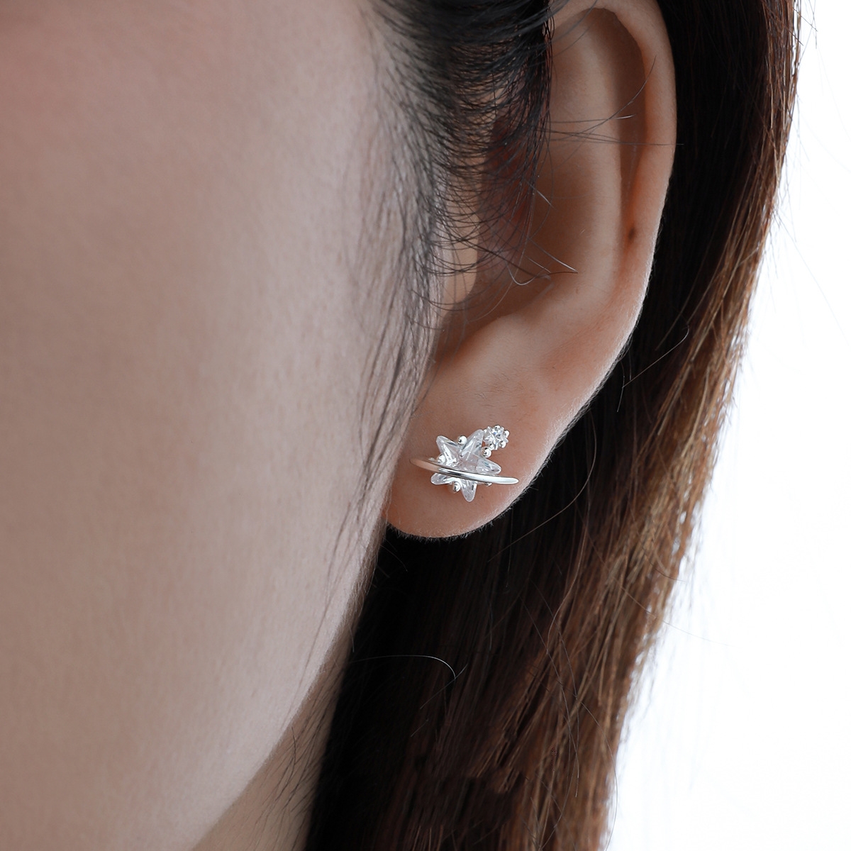 925 Sterling Silver Star Earrings | Jentle Jewelry