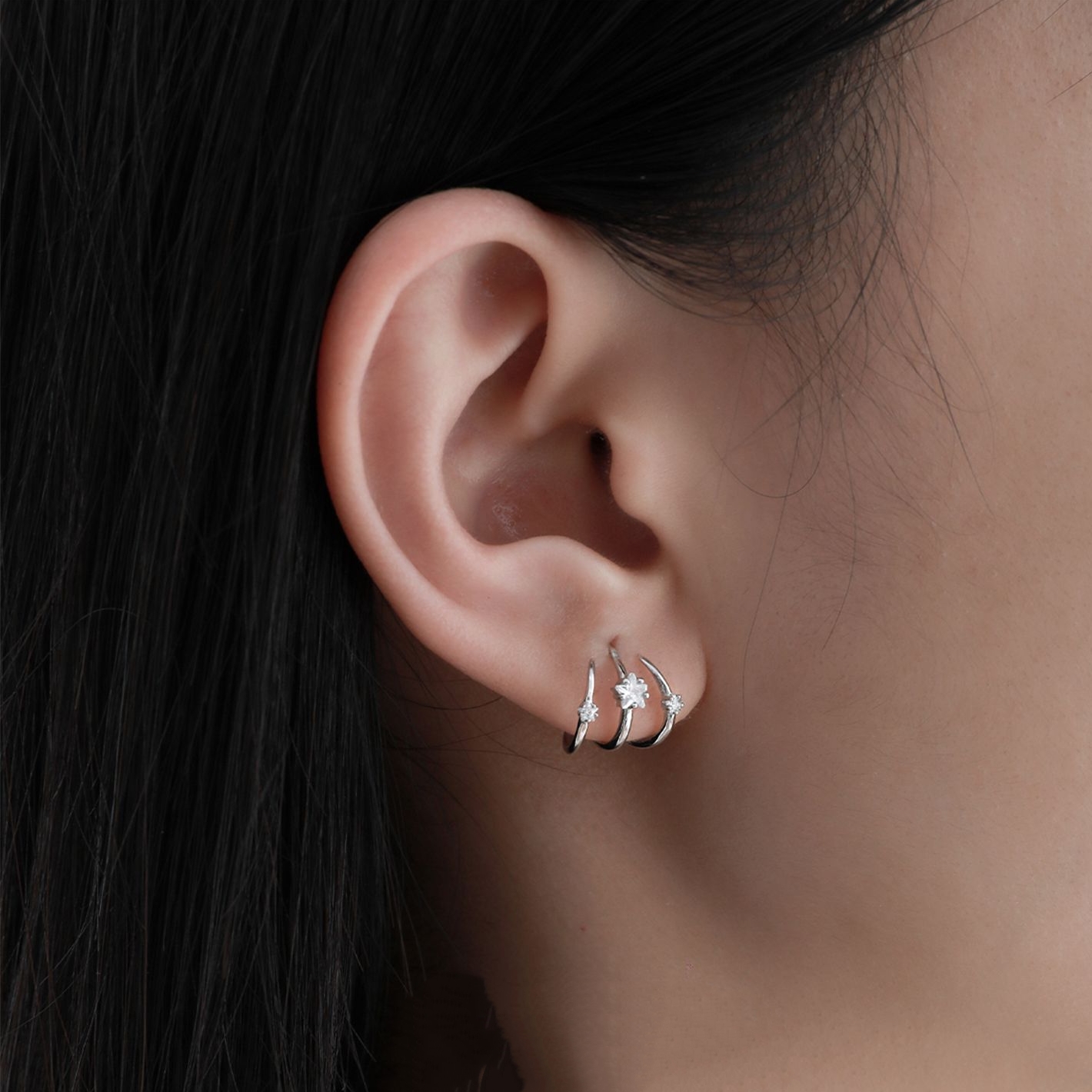 Sterling Silver Star Earrings | Jentle Jewelry