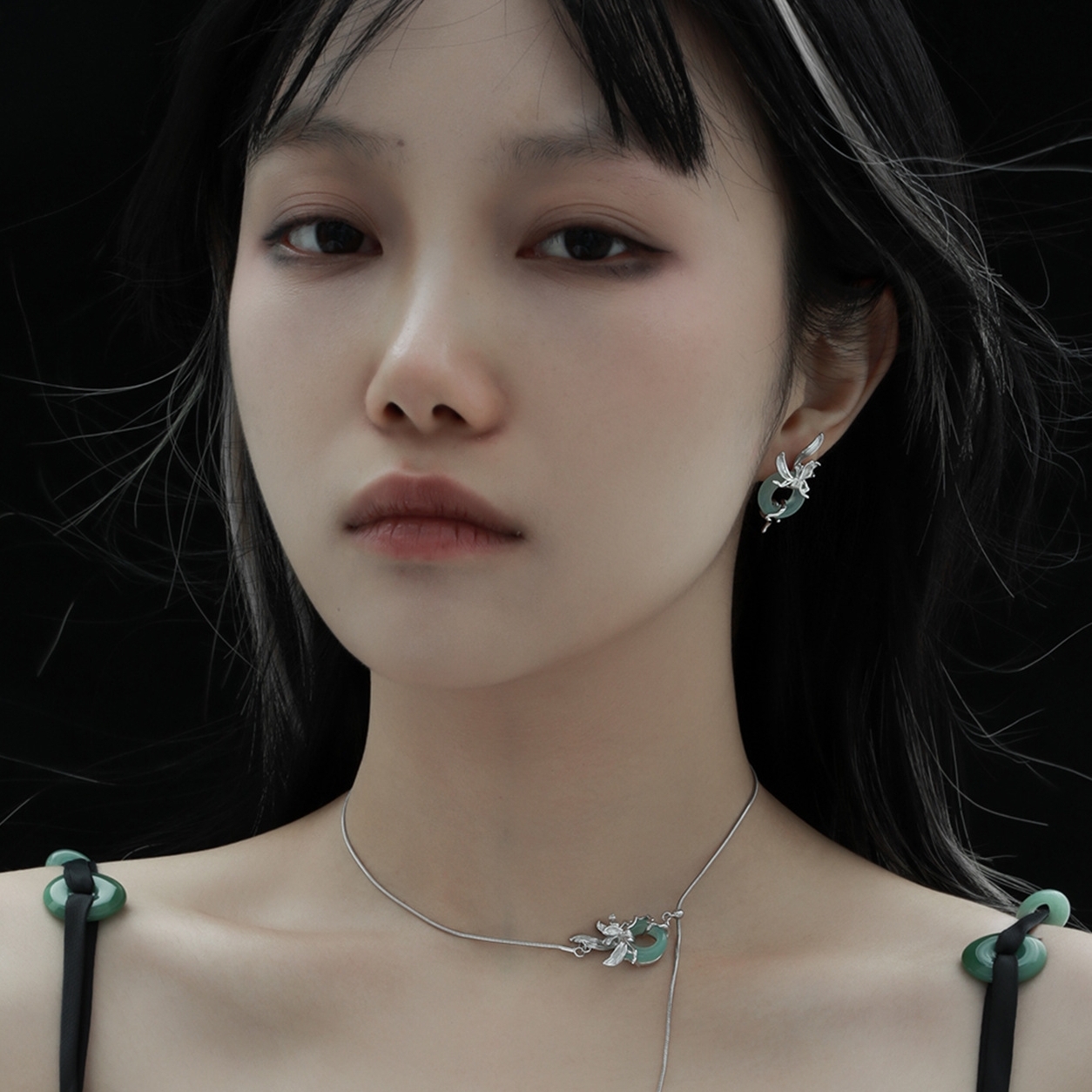 Sterling Silver Jade Pendant Necklace | Jentle Jewelry