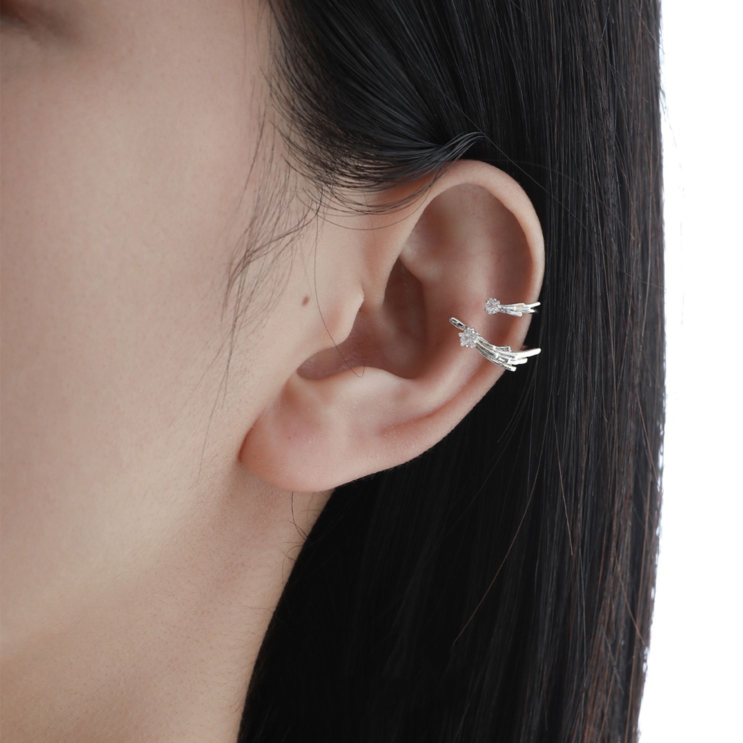 Silver Star Ear Cuff | Jentle Jewelry