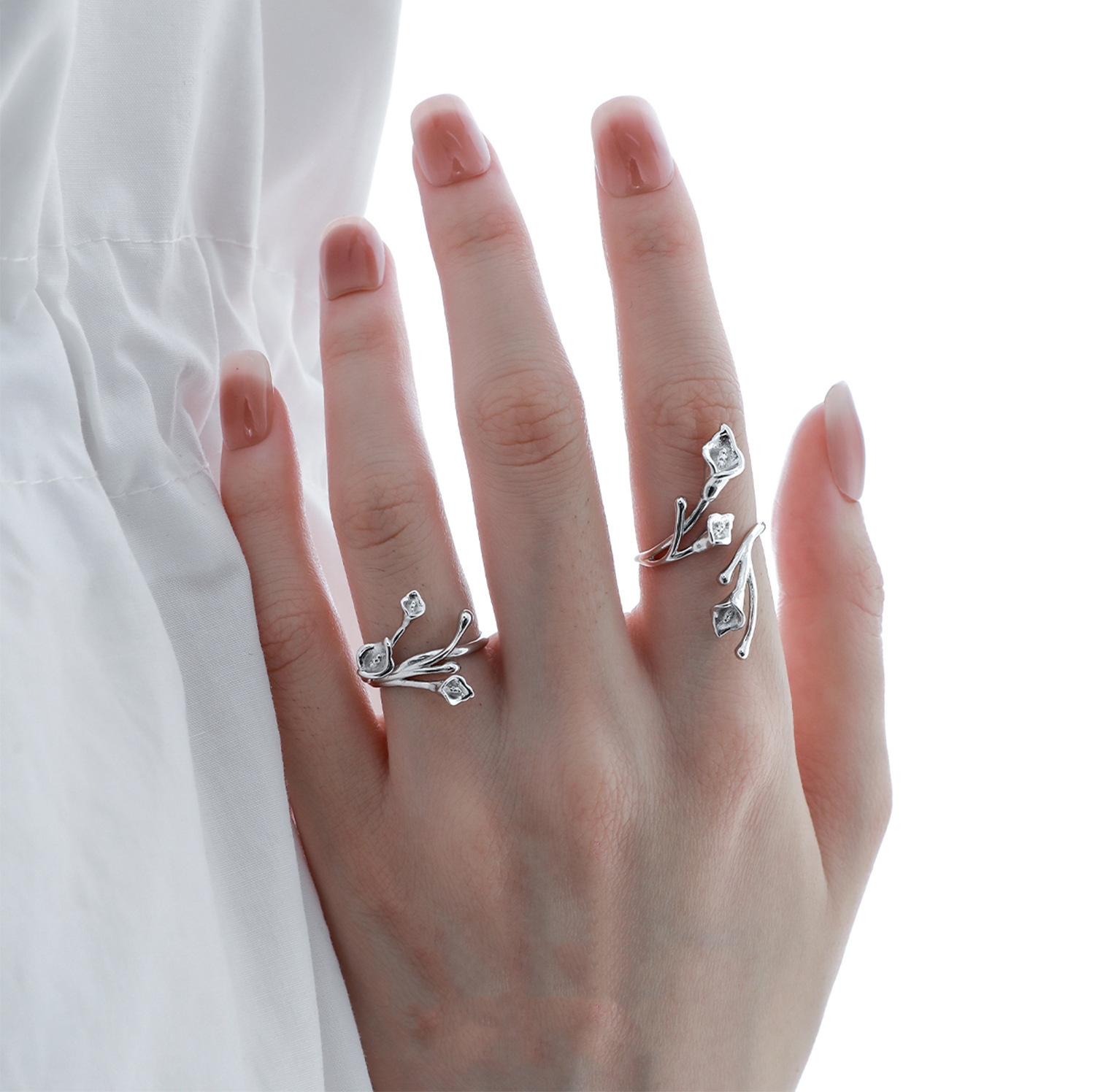 Minimalist Design Sterling Silver Ring Everyday Style | Jentle Jewelry