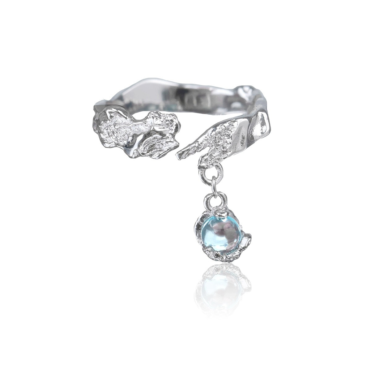 Blue Sapphire Silver Ring | Jentle Jewelry