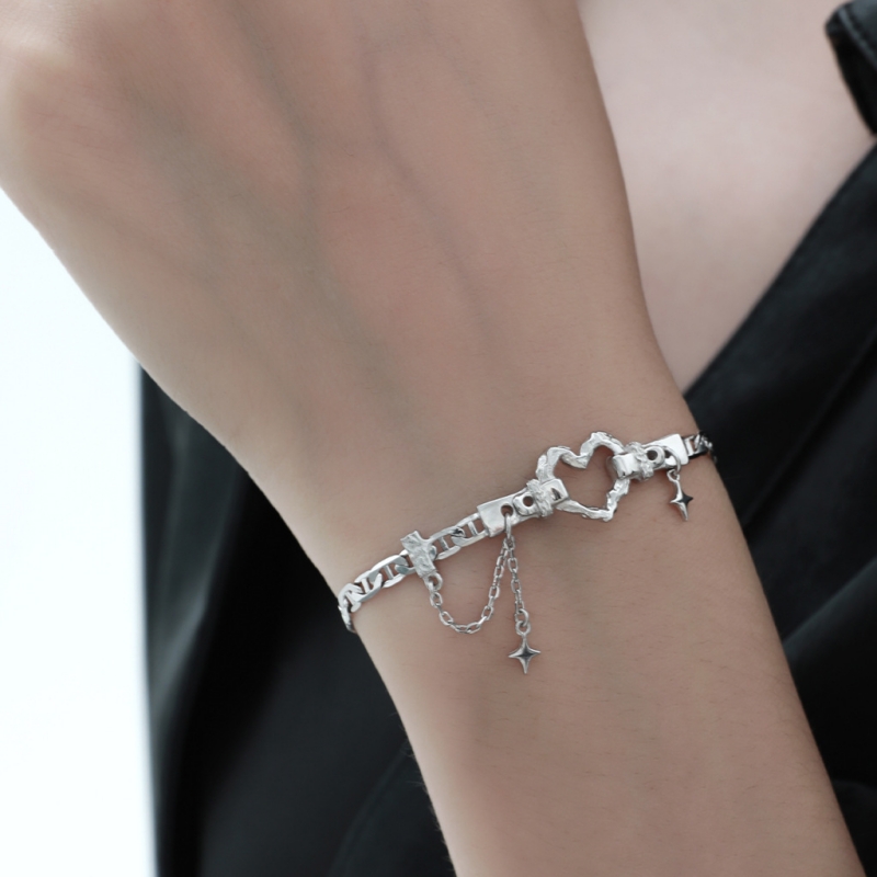 925 Sterling Silver Heart Bracelet | Jentle Jewelry