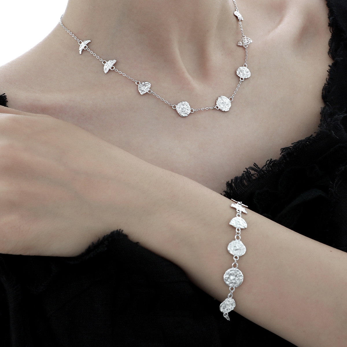 925 Sterling Silver Moon Bracelet | Jentle Jewelry