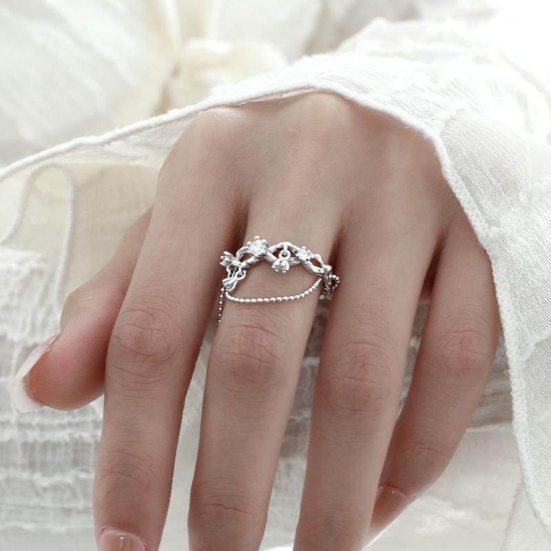 925 Sterling Silver Hollow Ring | Jentle Jewelry