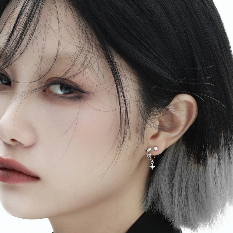 Sterling Silver Star Ear Studs | Jentle Jewelry