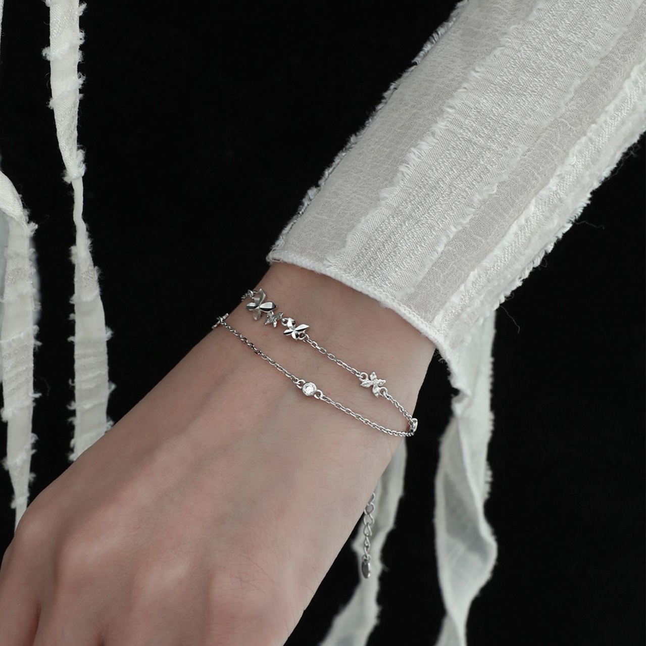 925 Sterling Silver Butterfly Bracelet | Jentle Jewelry