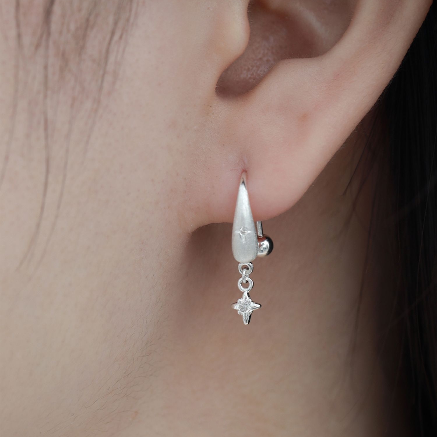 Silver Star Earrings | Jentle Jewelry