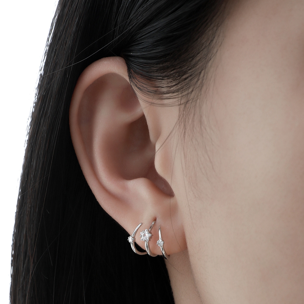 Sterling Silver Star Earrings | Jentle Jewelry