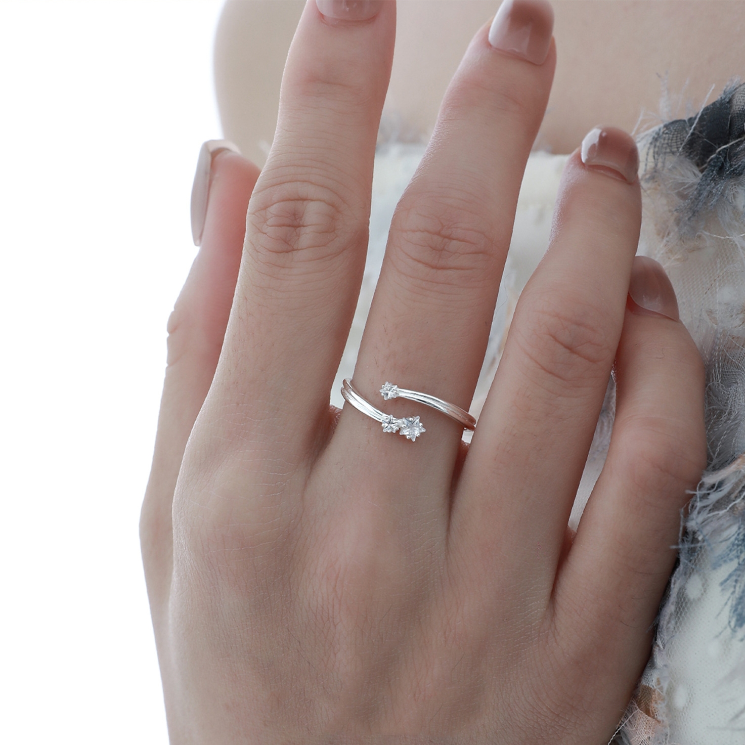 Sterling Silver Star Ring Stack | Jentle Jewelry