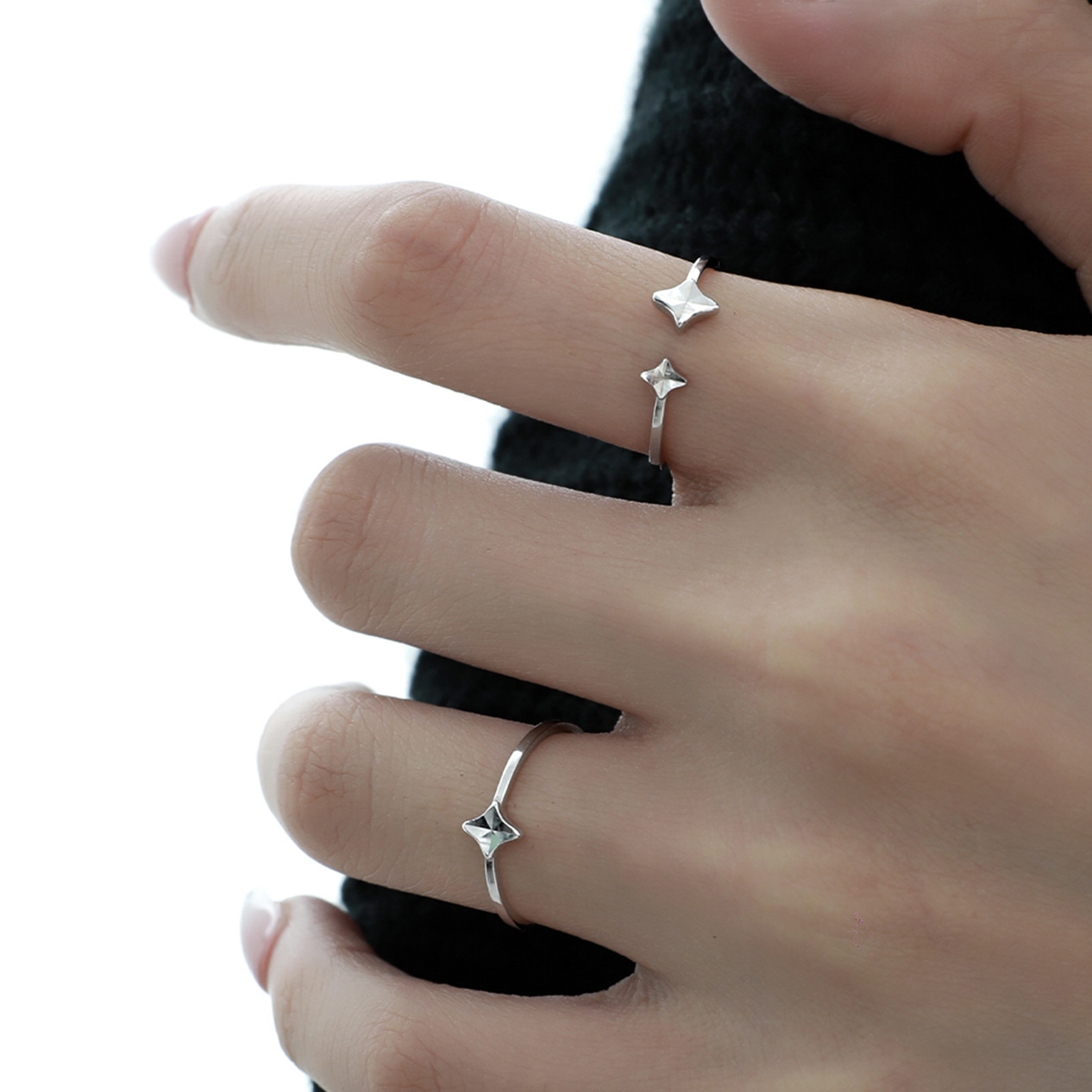 Starlight Goddess Ring Stack