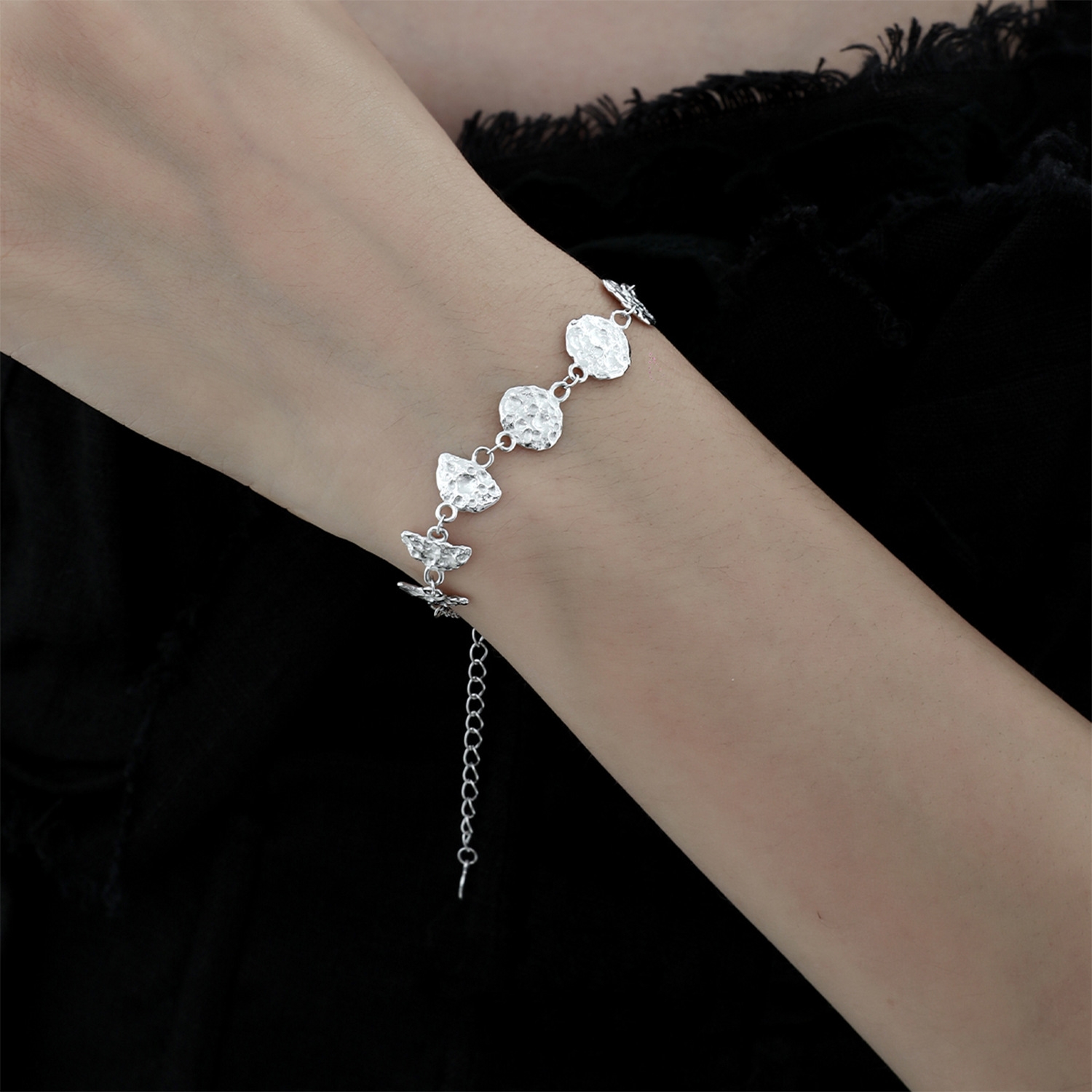 925 Sterling Silver Moon Bracelet | Jentle Jewelry