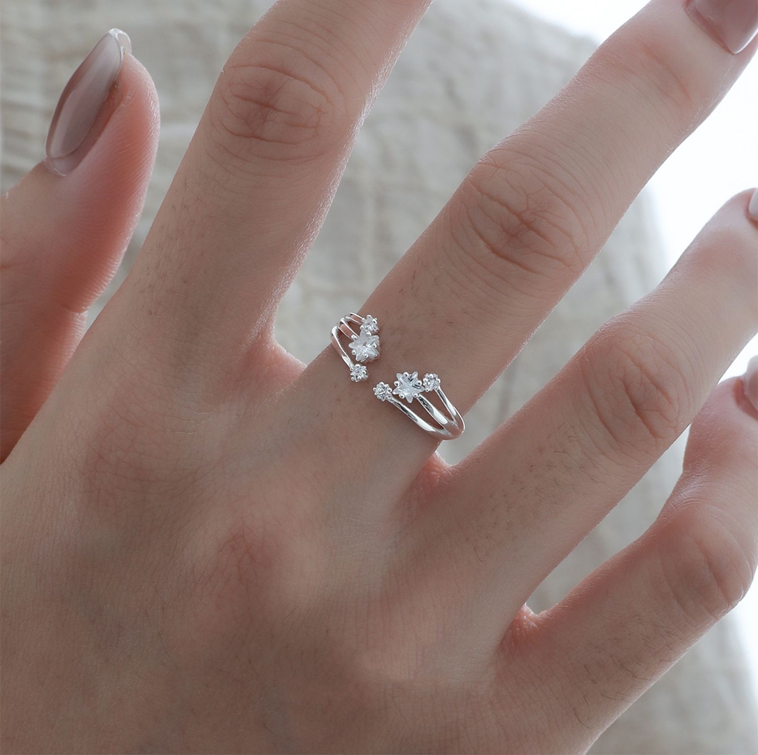 Sterling Silver Star Ring Stack | Jentle Jewelry