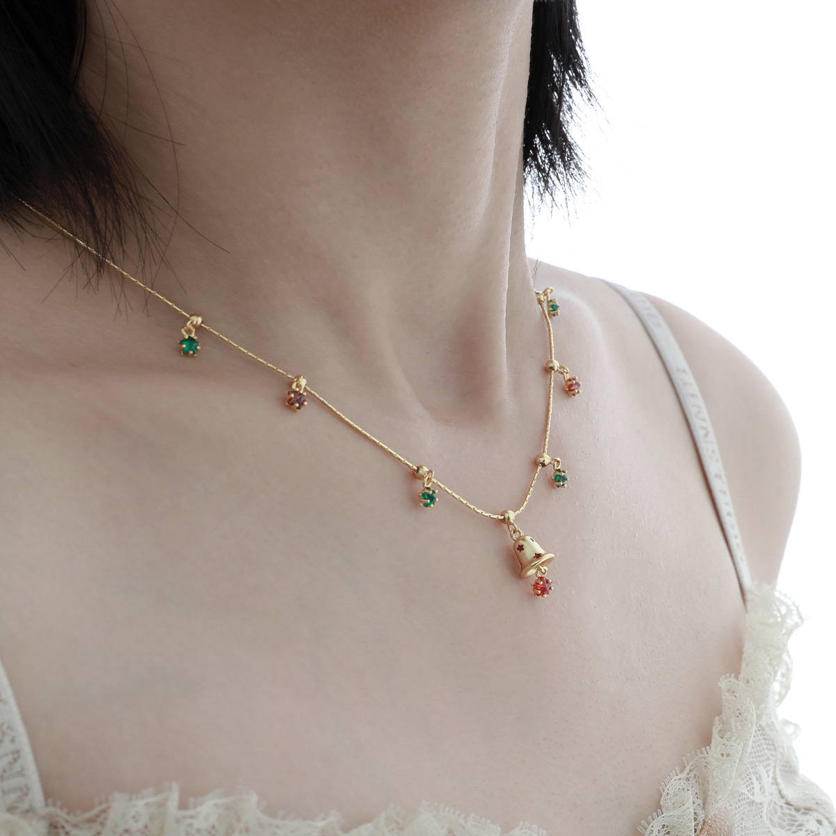 Gold Jingle Bell Necklace | Jentle Jewelry