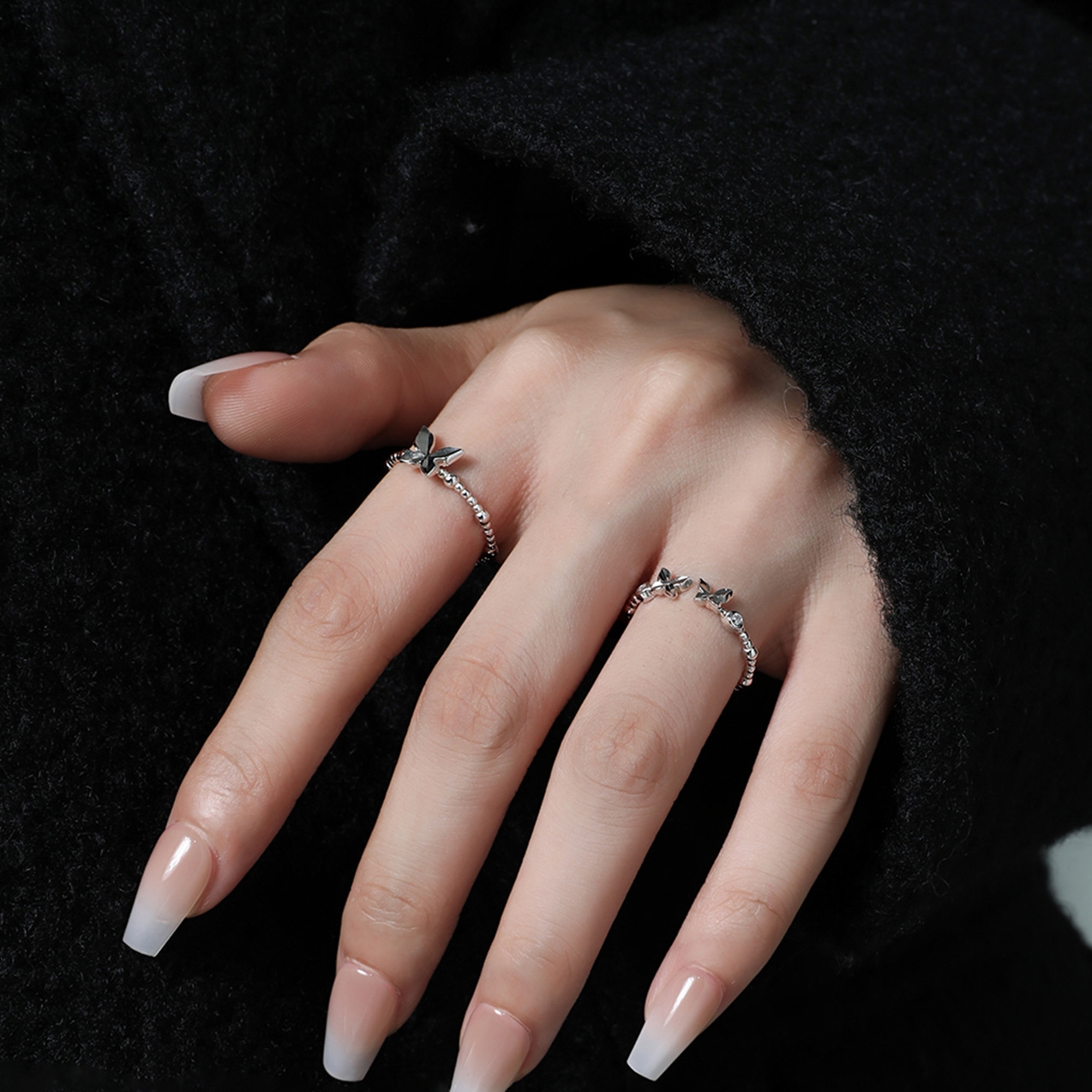 925 Sterling Silver Butterfly Rings | Jentle Jewelry