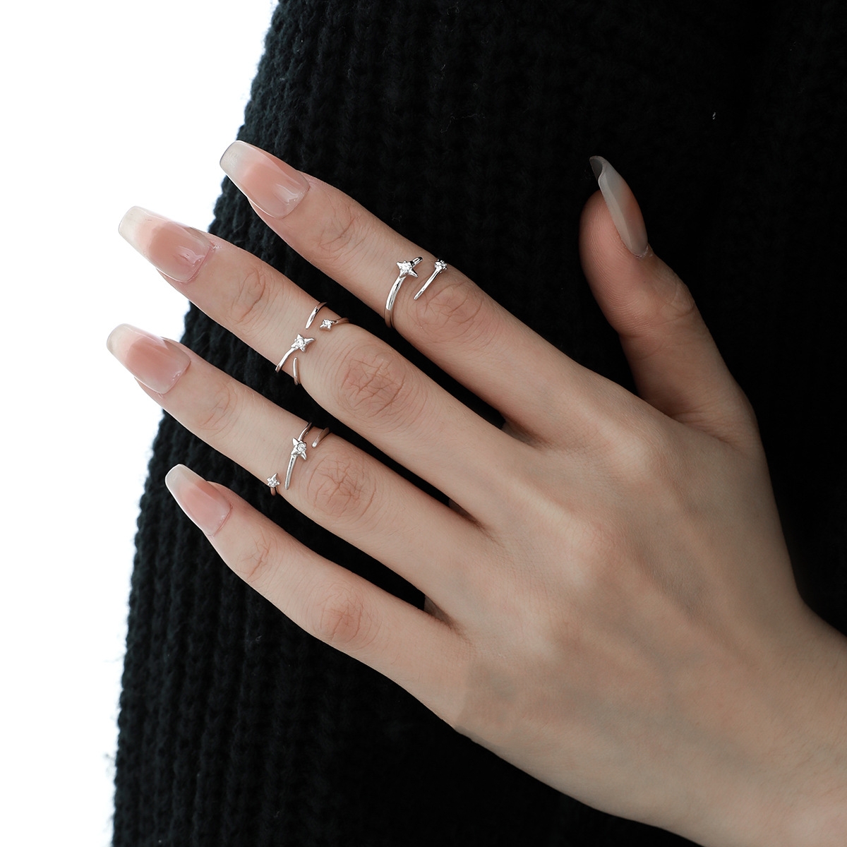 925 Sterling Silver Star Rings | Jentle Jewelry