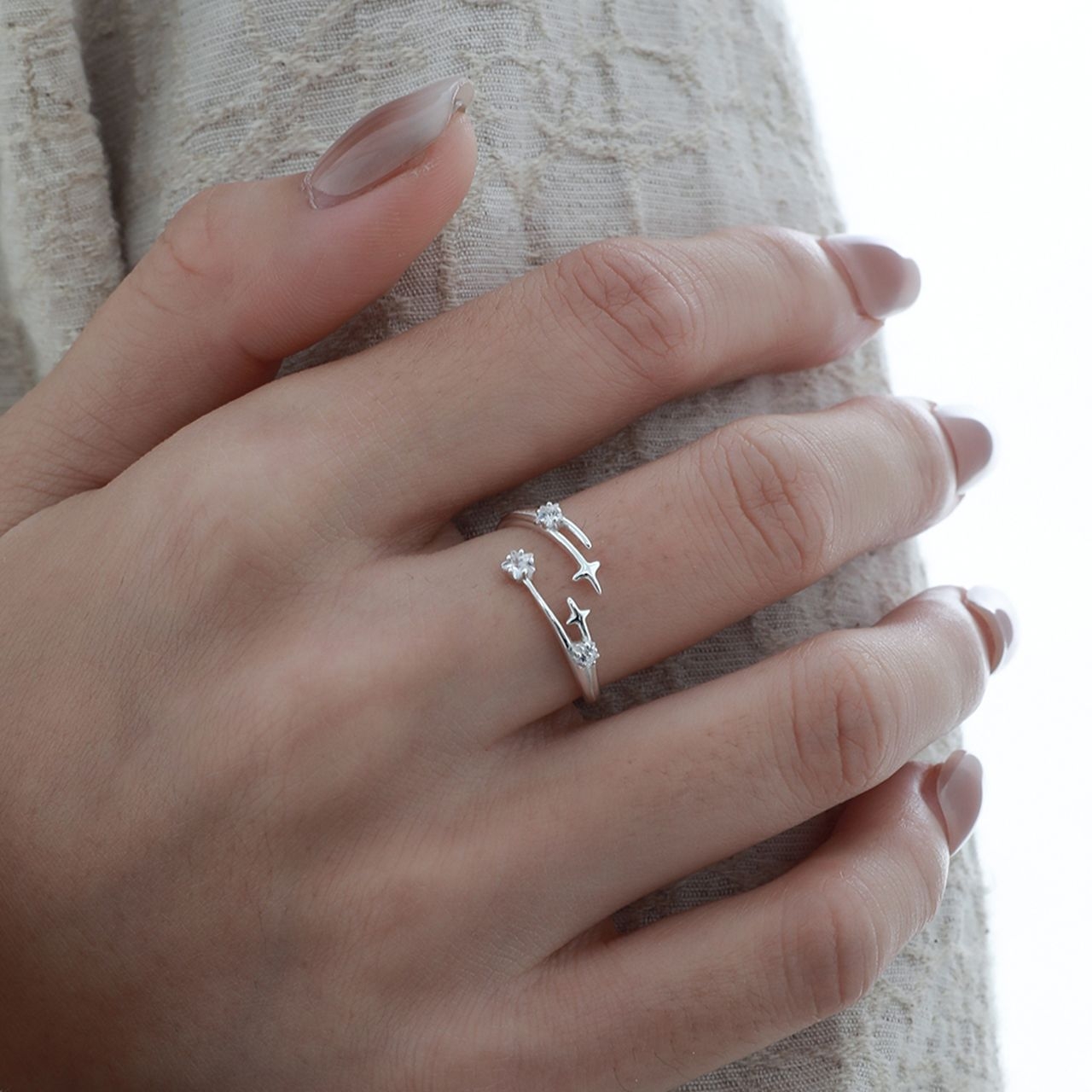 Sterling Silver Star Ring Stack | Jentle Jewelry