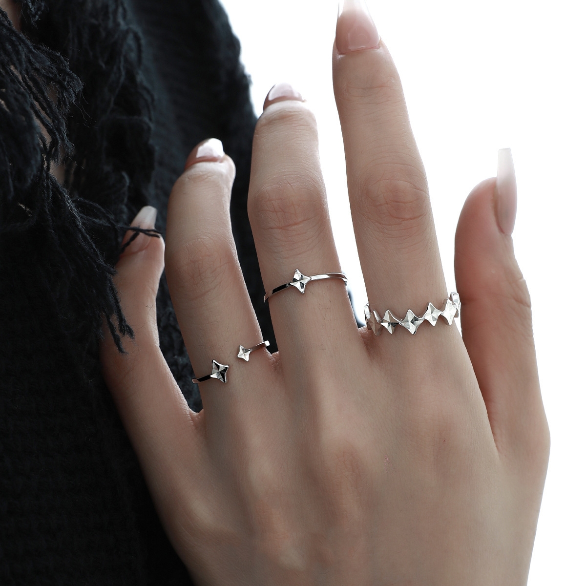 Starlight Goddess Ring Stack