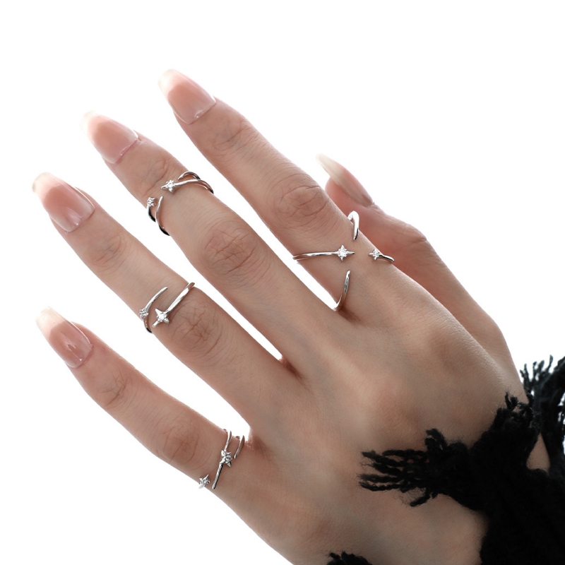 925 Sterling Silver Star Rings | Jentle Jewelry