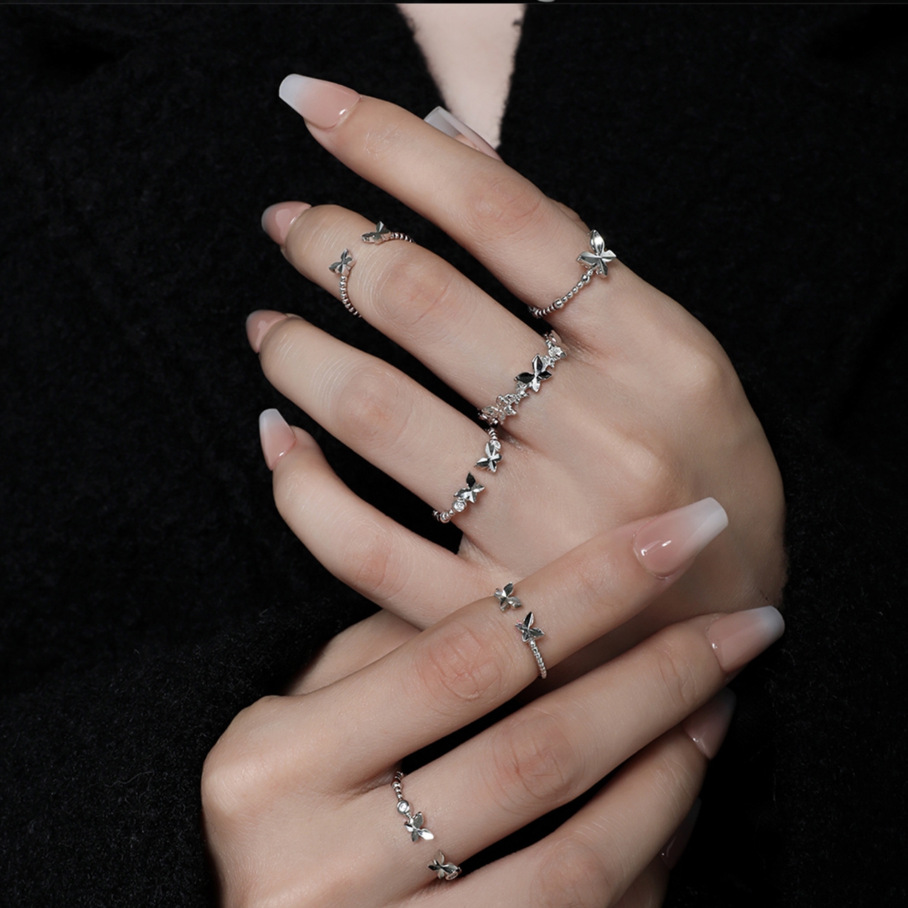 925 Sterling Silver Butterfly Rings | Jentle Jewelry