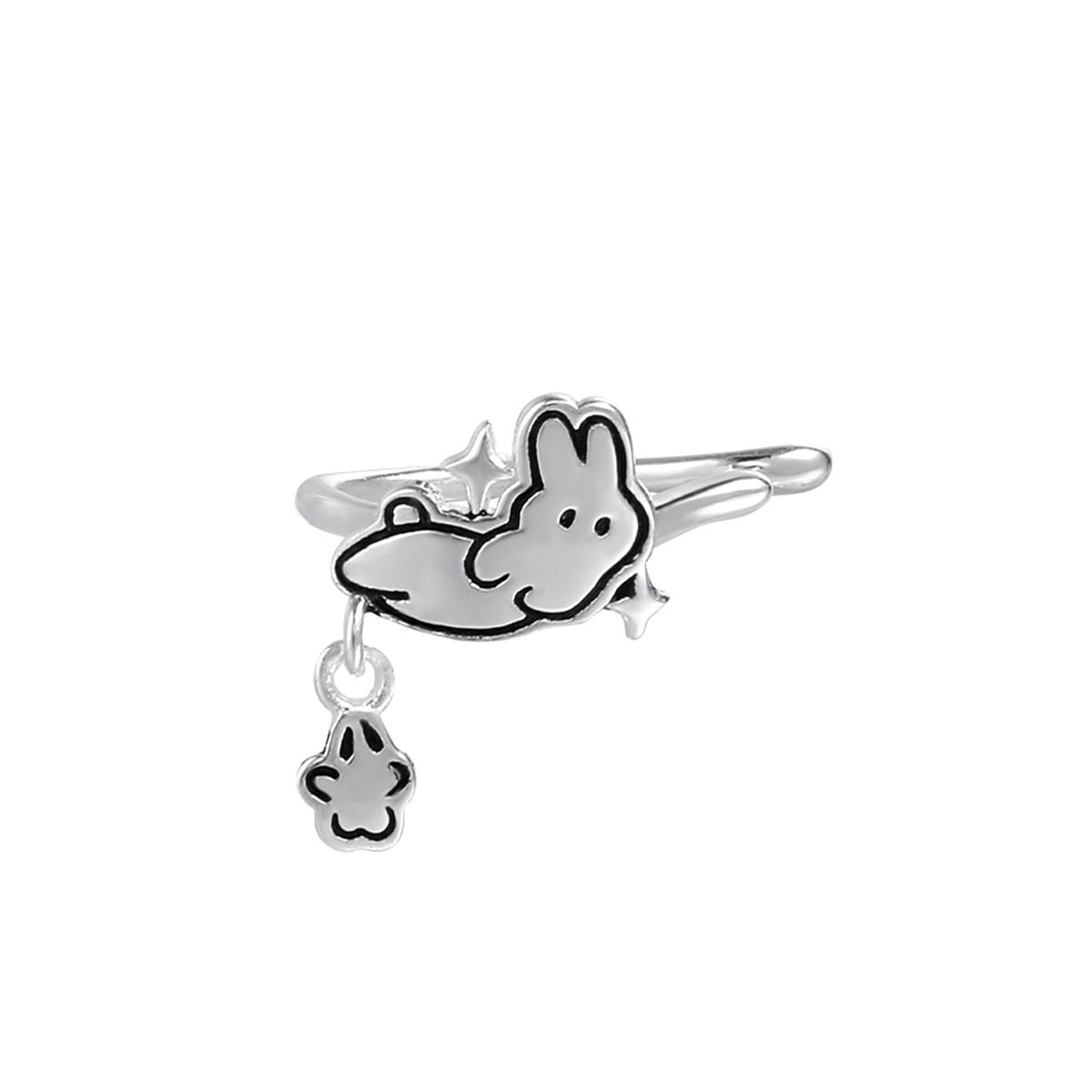 Silver Bunny Ear Cuff | Jentle Jewelry