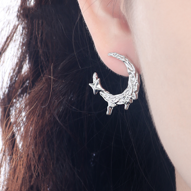 Moon SIlver Earrings | Jentle Jewelry