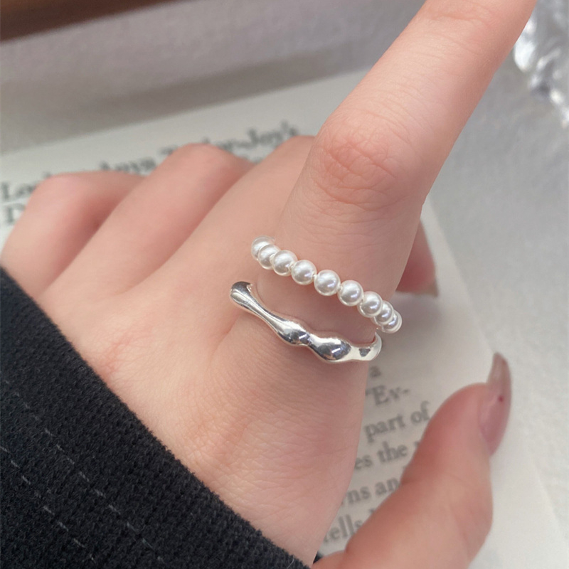 Pearl Silver Ring | Jentle Jewelry