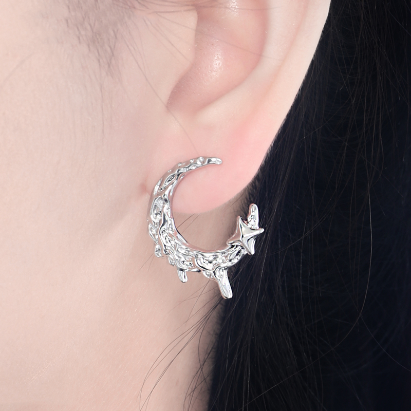 Moon SIlver Earrings | Jentle Jewelry