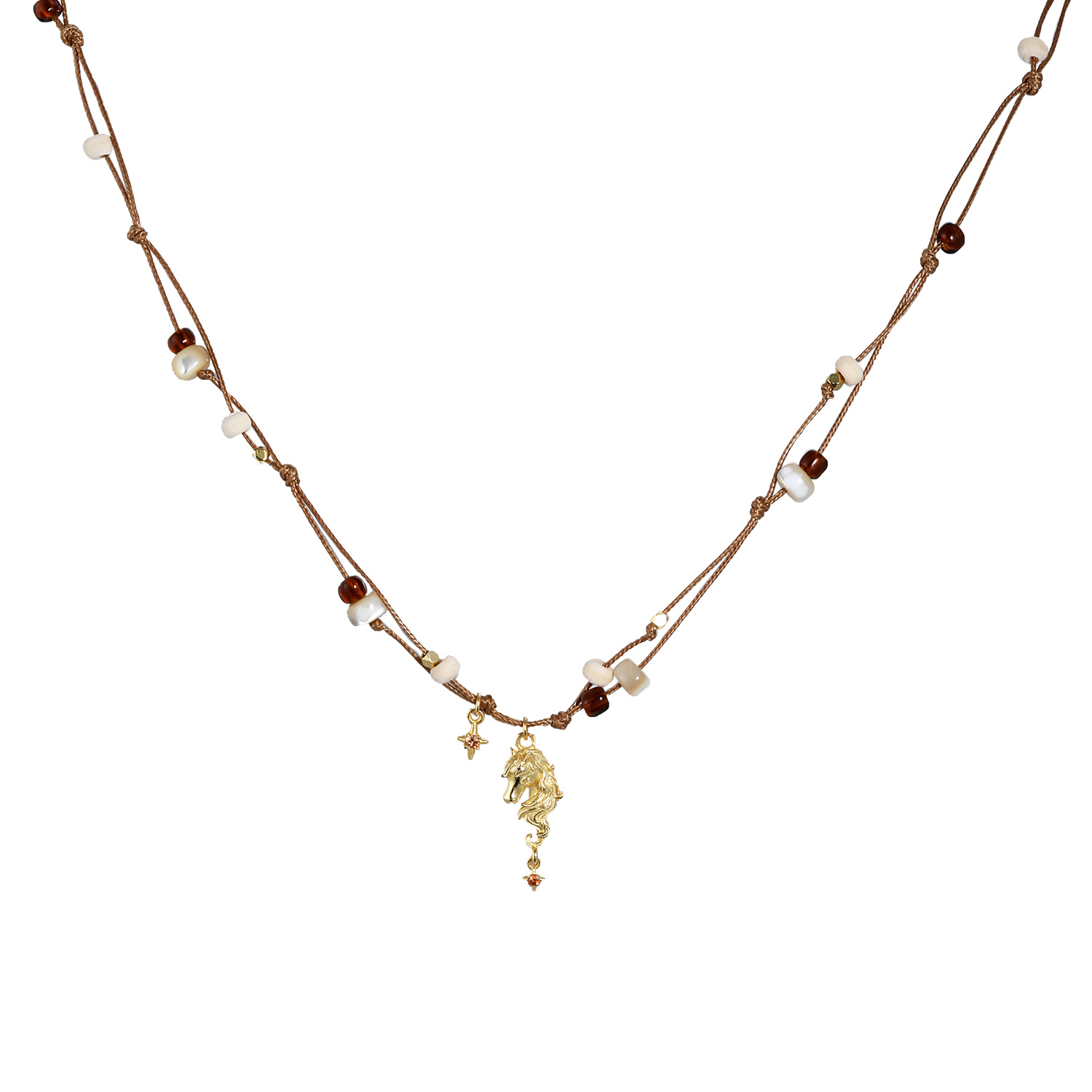18K Gold Pony Necklace | Jentle Jewelry