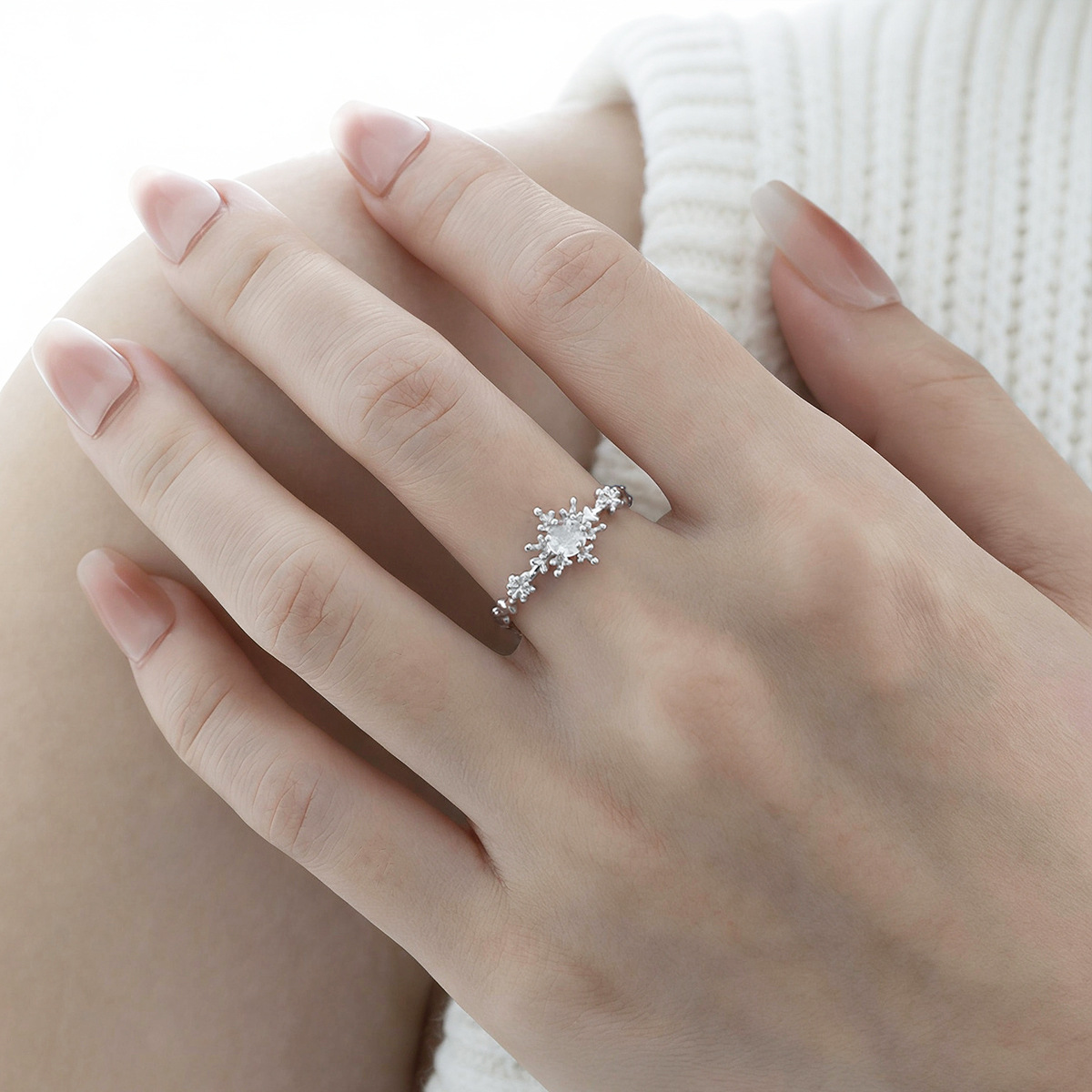 925 Sterling Silver Snowflake Rings | Jentle Jewelry