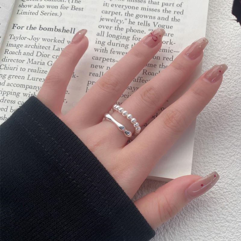 Pearl Silver Ring | Jentle Jewelry