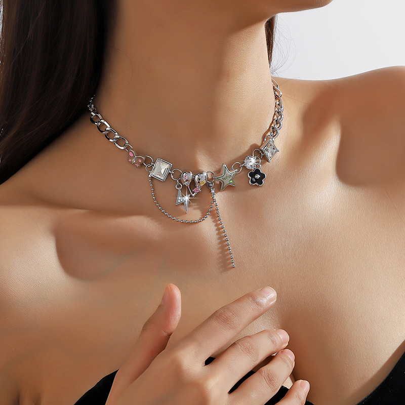 Heart Star Silver Necklace | Jentle Jewelry