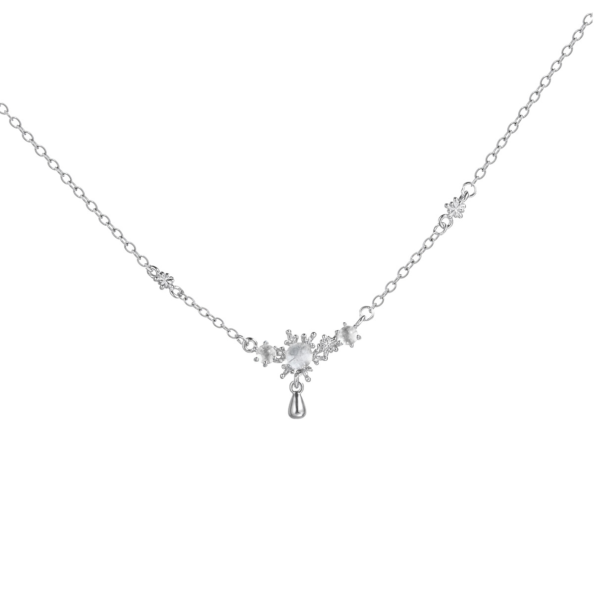 925 Sterling Silver Snowflake Necklace | Jentle Jewelry